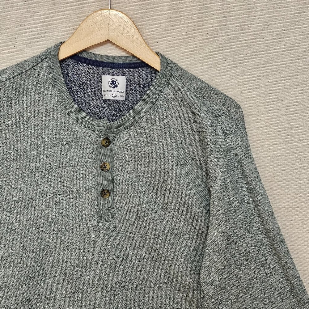 Southern Proper Long Sleeve Elbow Patch Terry Henley L